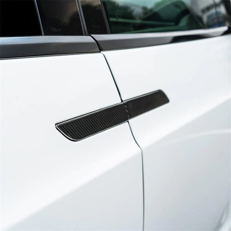 Real Carbon Fiber] Door Handle Cover For Tesla Model X/S 2016-2023