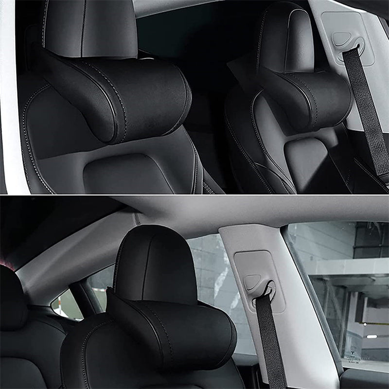 Model S/X/3/Y Ergonomic Car Seat Headrest Neck Pillow Travel Auto