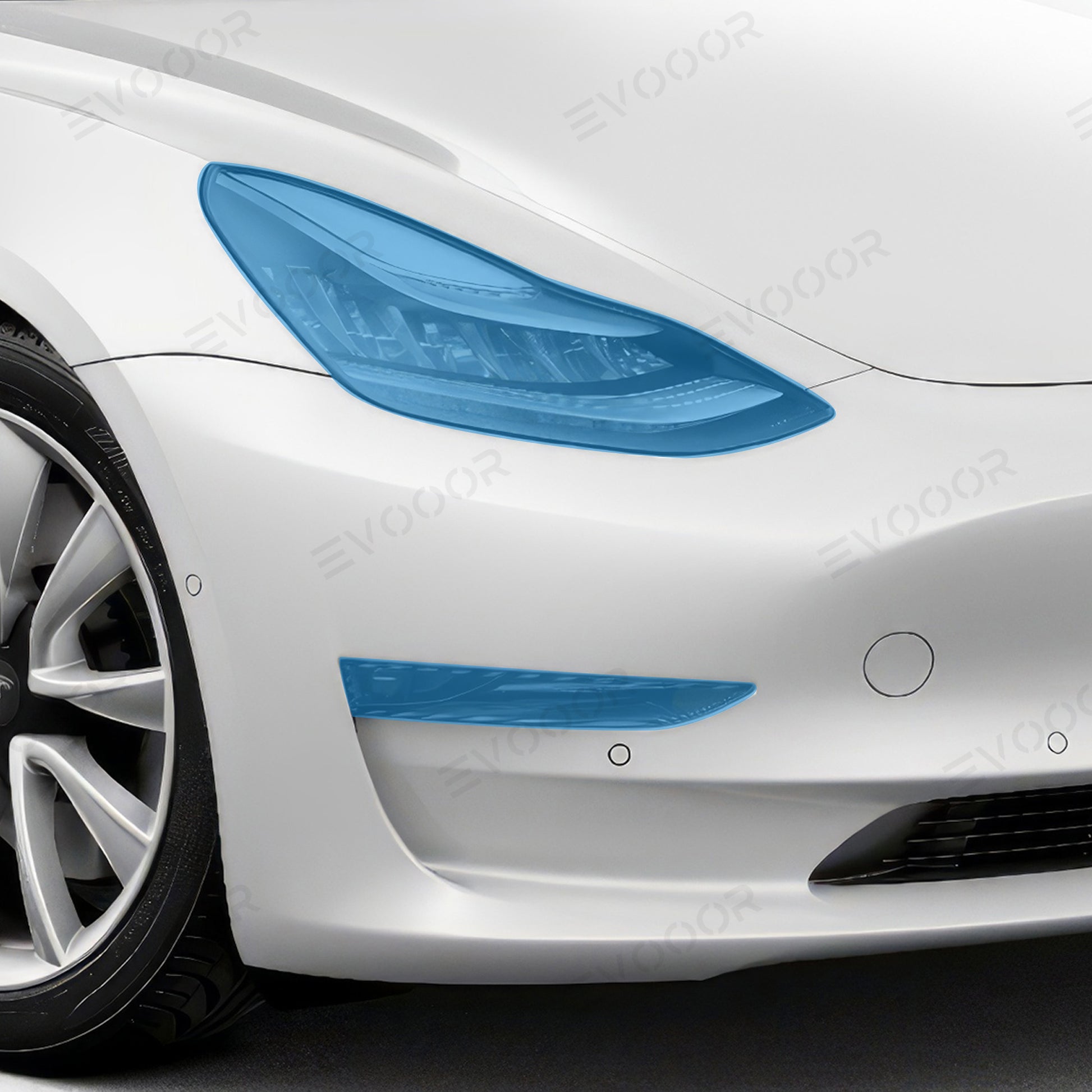 Model Y-Frontscheinwerfer und Nebelscheinwerfer, transparenter Schutz-PPF  für Tesla(