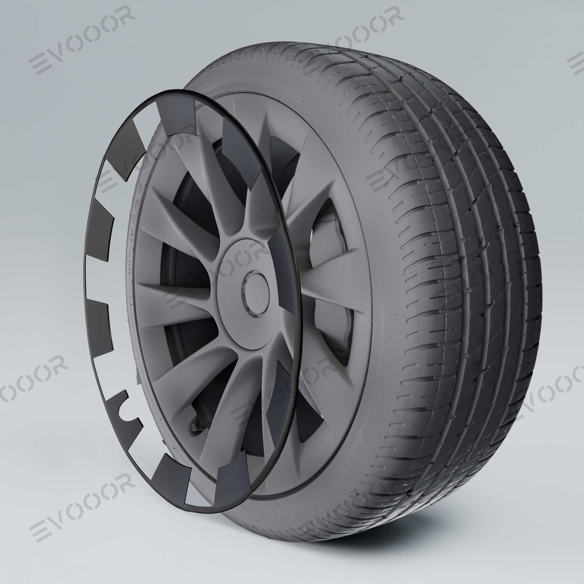 Fibre de carbone - Protecteur de jante de roue pour couvrir Curb Rash,  roues à induction, accessoires de placements, modèle Y, 20 po, 2023