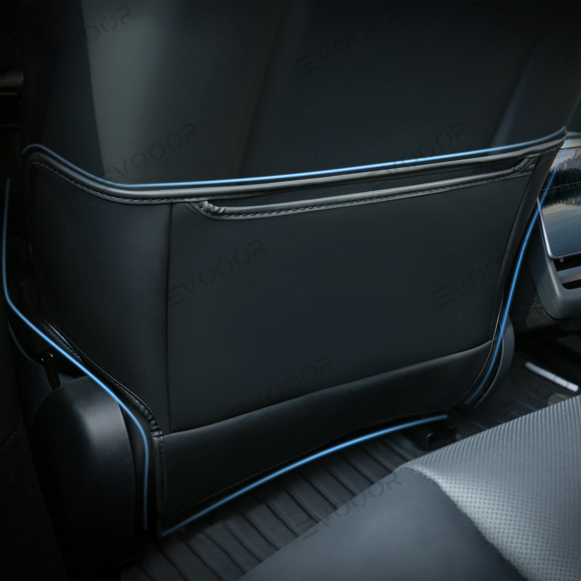 Tesla Model 3 Highland 2024 Suede Seat Back Kick Protector