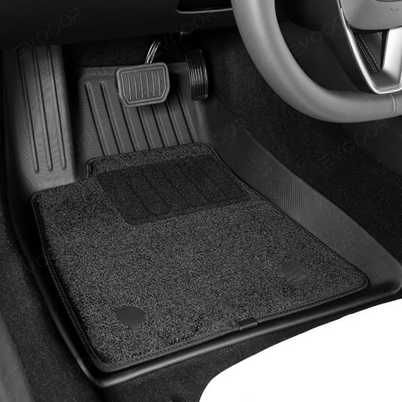 2024 Model 3 Highland Floor Mats All Weather Double Layer Flocking TP